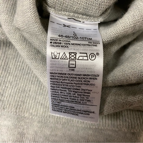 Banana Republic men’s sweater crew neck grey Large - Picture 9 of 10